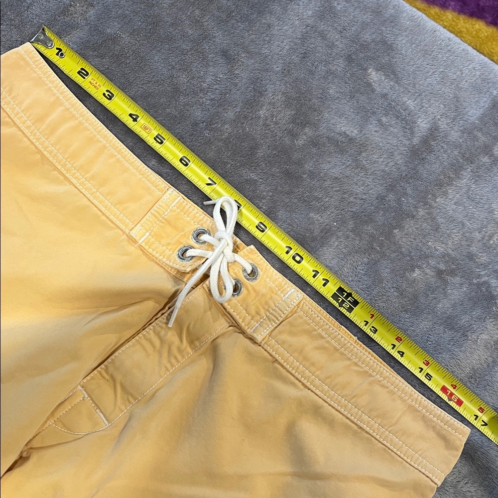 Vintage STUSSY Men's Yellow Swim Shorts MADE IN USA 🇺🇸 - Picture 13 of 13